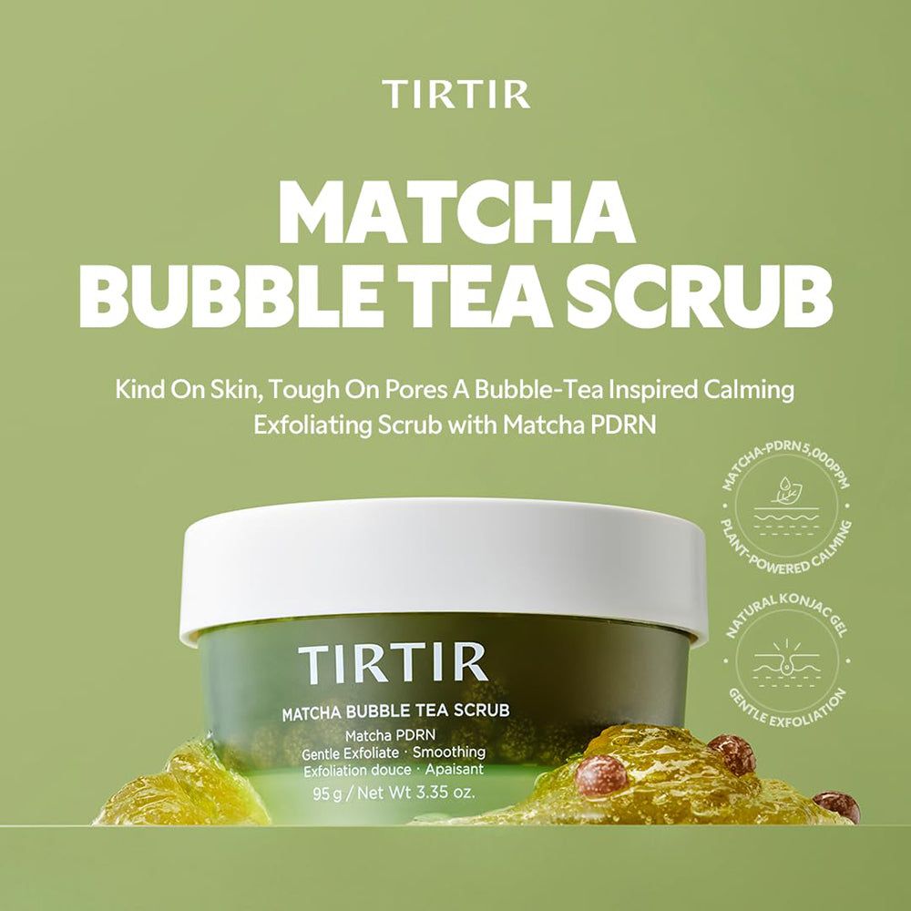Gommage TIRTIR Matcha Bubble Tea – gommage doux au matcha & konjac
