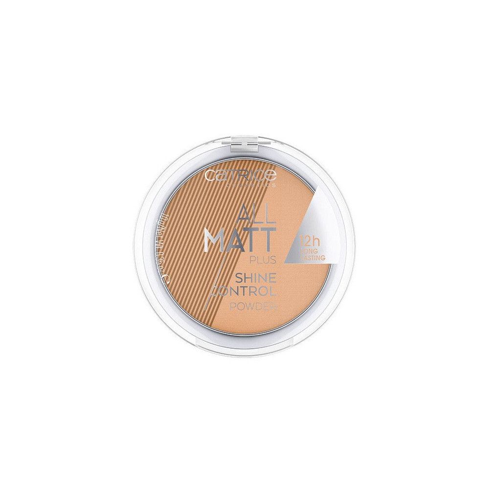 Poudre Catrice All Matt Plus Shine Control dans un boîtier transparent.
