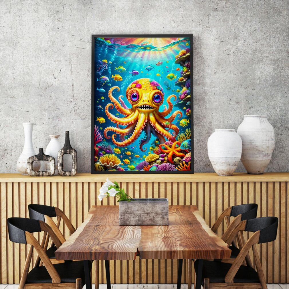enjoy Puzzel Schattige octopus 1000 delen