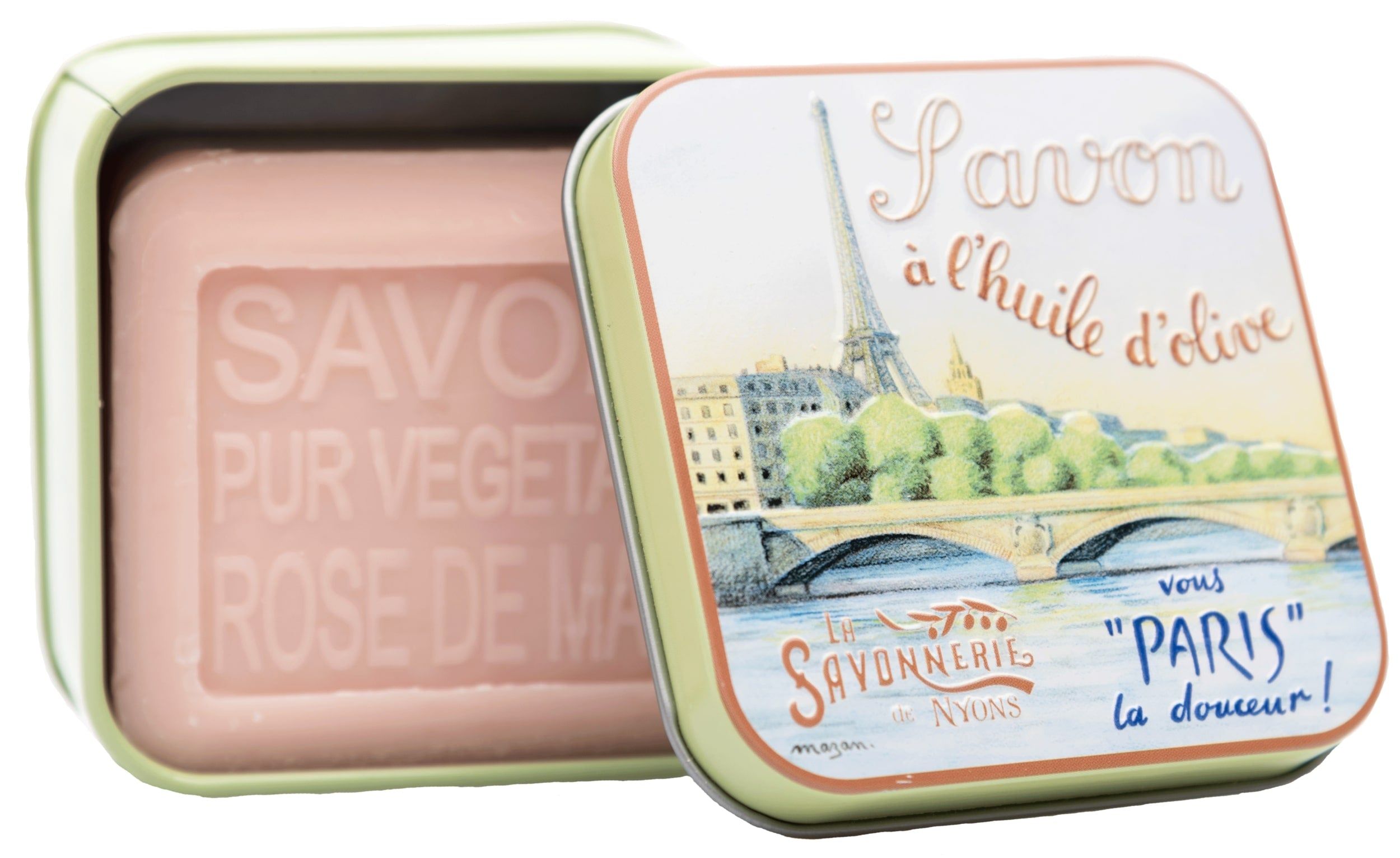 La Savonnerie de Nyons - Metalen doosje met zeep "Seine"