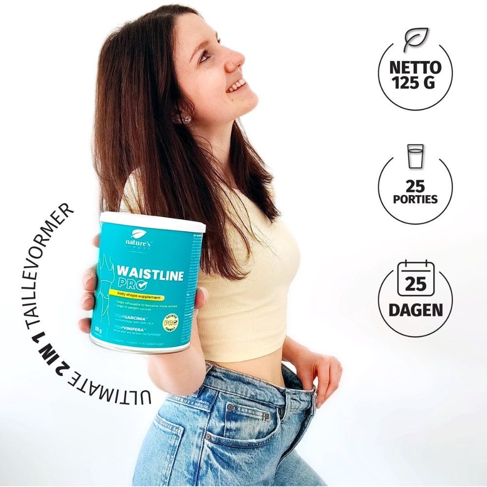 Pot Nature's Finest Waistline Pro, glas met drank, ananas. Productinfo en ingrediënten.