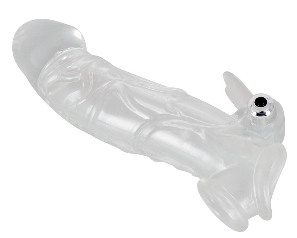 Crystal - Penis Sleeve met verlenging & vibratie