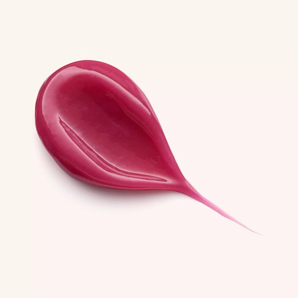 Étalement du Catrice Lip Lovin' Masque pour les lèvres de nuit. Teinte : cerise. Forme : goutte avec extrémité pointue.
