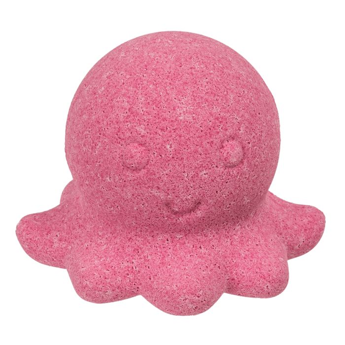 Roze octopus badbruisbal. Bal met tentakels en gezicht.