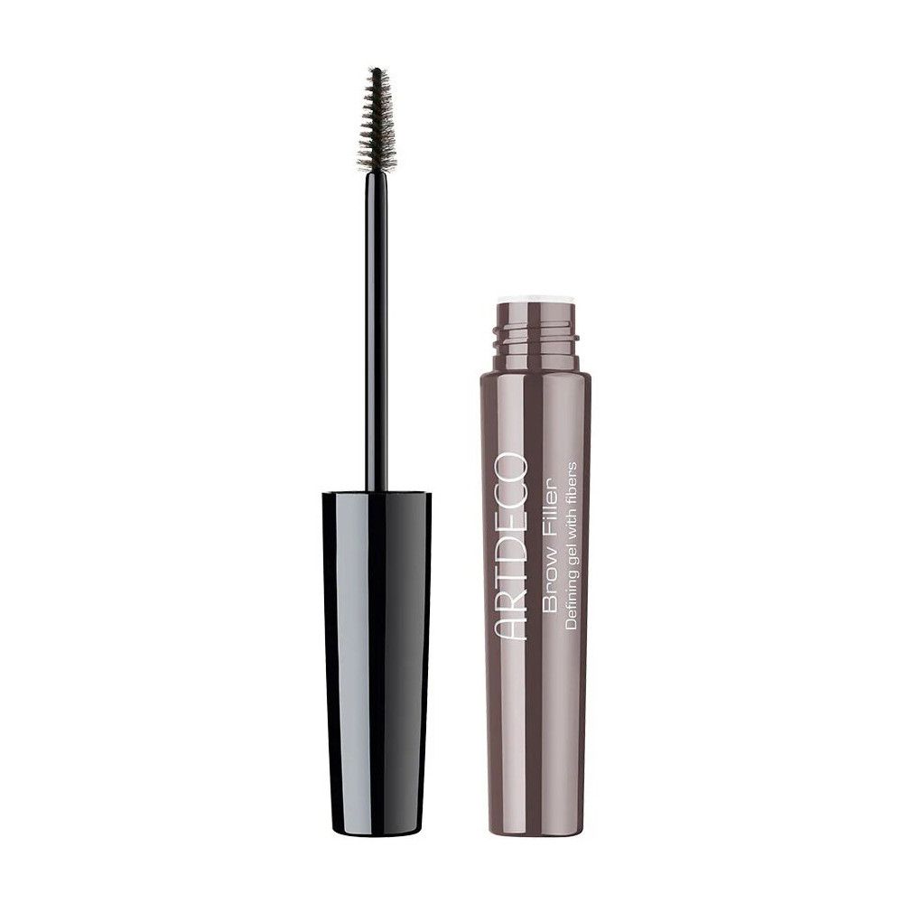 Artdeco Brow Filler met borstel en open fles. Productnaam en merk zijn zichtbaar.