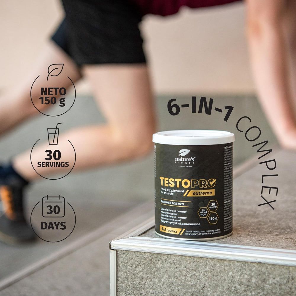 Nature's Finest TestoPRO Extreme - 6-in-1 spier- & testosteronboost