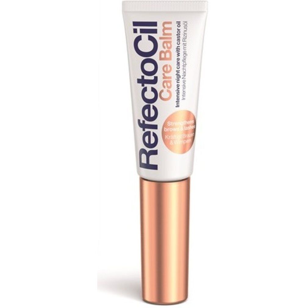 Tube Refectocil Care Balm avec applicateur doré. Soin de nuit intensif.
