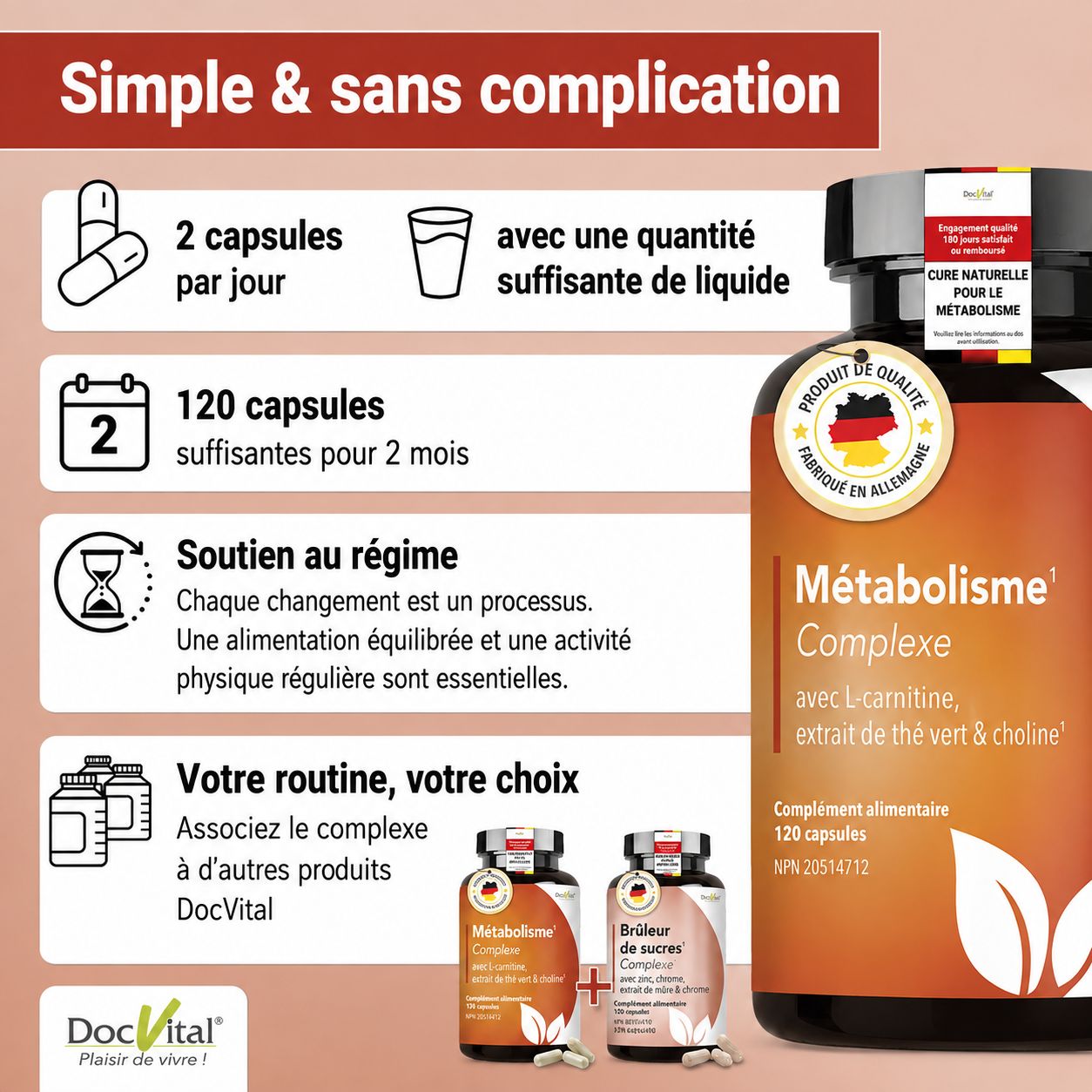 DocVital Complexe Métabolisme Gélules
