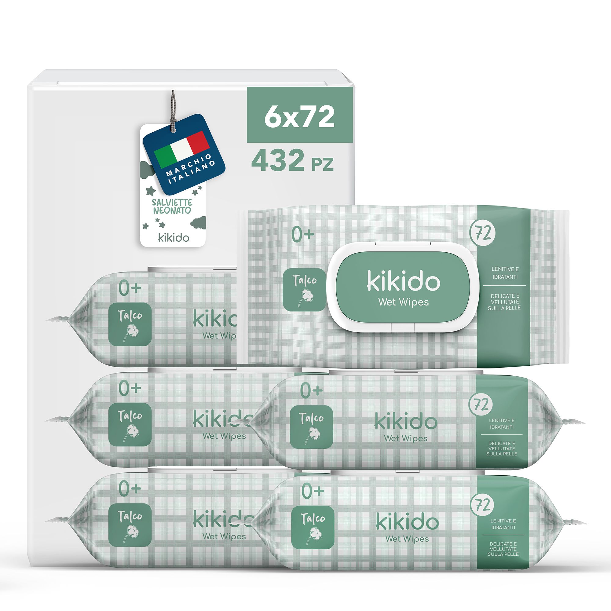 Kikido Lingettes Bébé au Talc