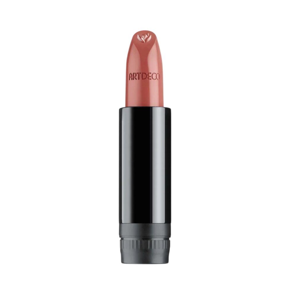 Een ARTDECO lippenstift in een glanzende zwarte huls met een roze stift.