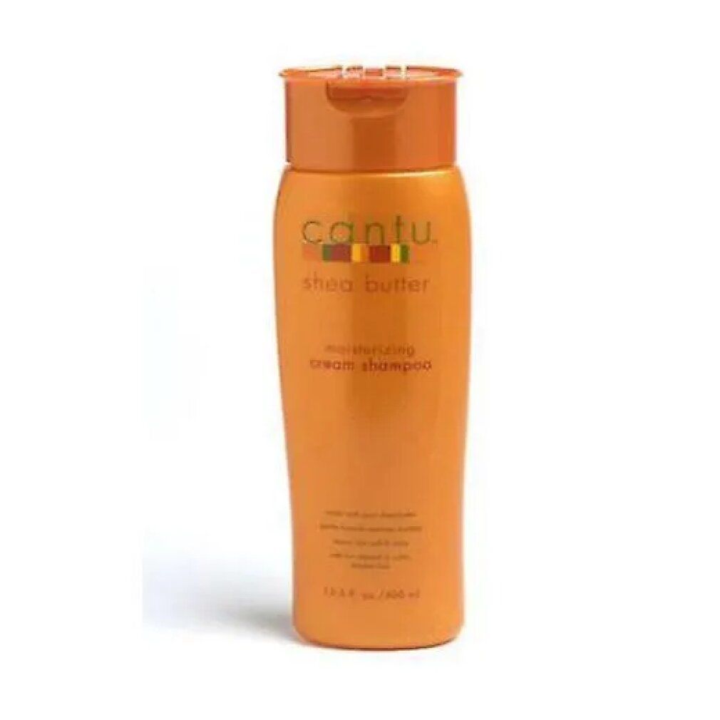 Bouteille orange Cantu Shea Butter Moisturizing Cream Shampoo, 13.5 oz.