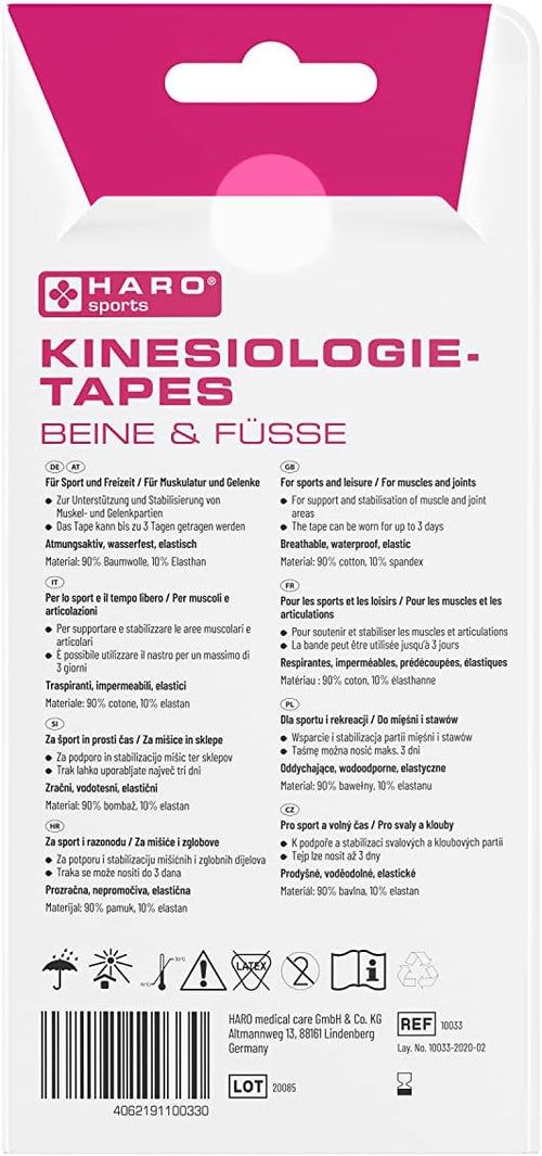 Haro Kinesiologietapes voor benen en voeten