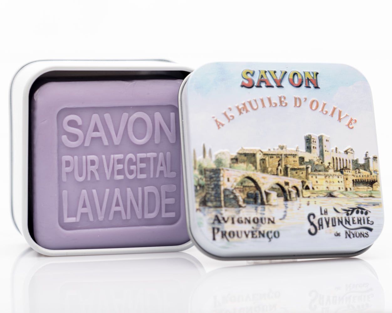 La Savonnerie de Nyons - Coffret métal avec savon "Pont d'Avignon"