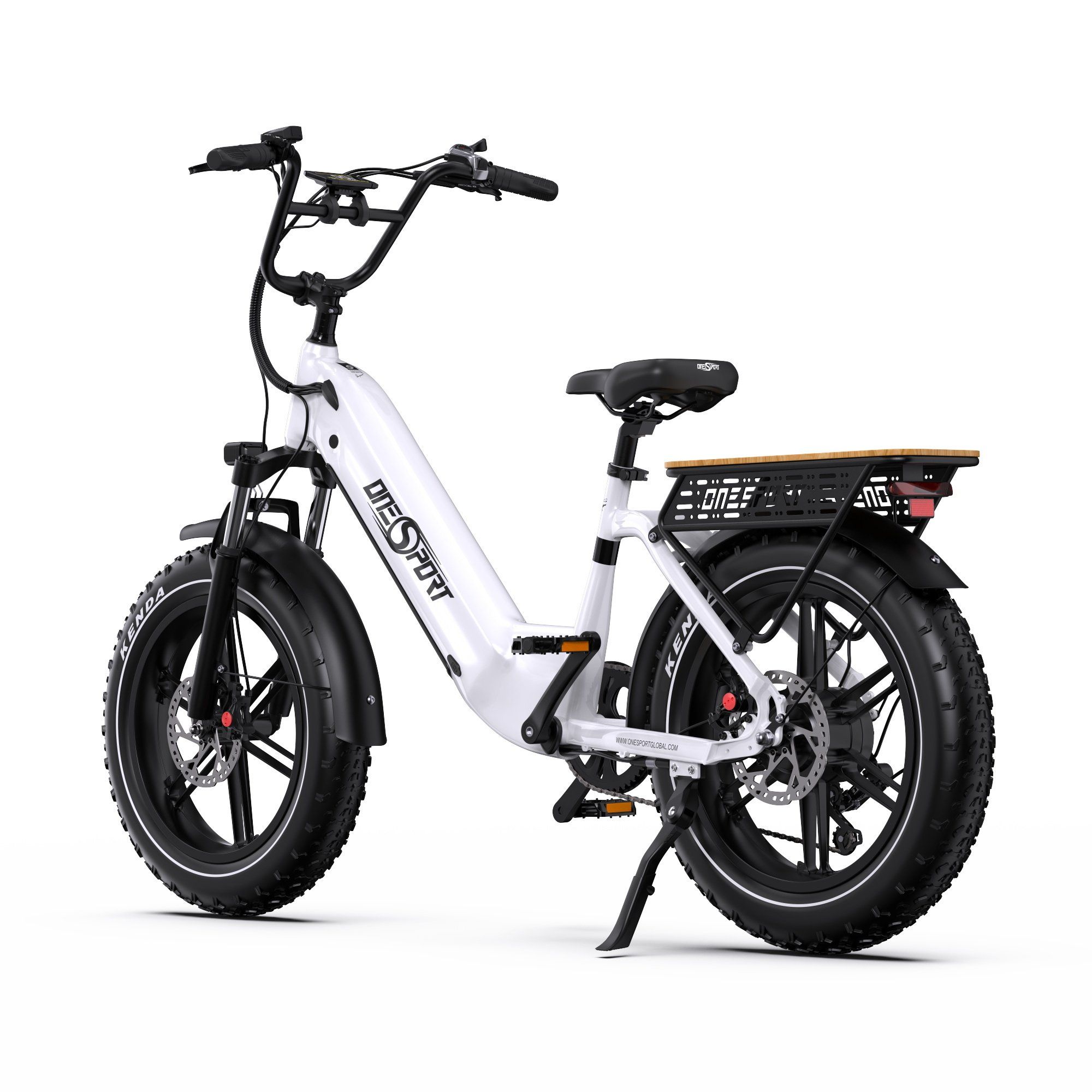 ONESPORT OT08 Vélo électrique tout-terrain - Moteur 500 W - Batterie 48 V 18 Ah