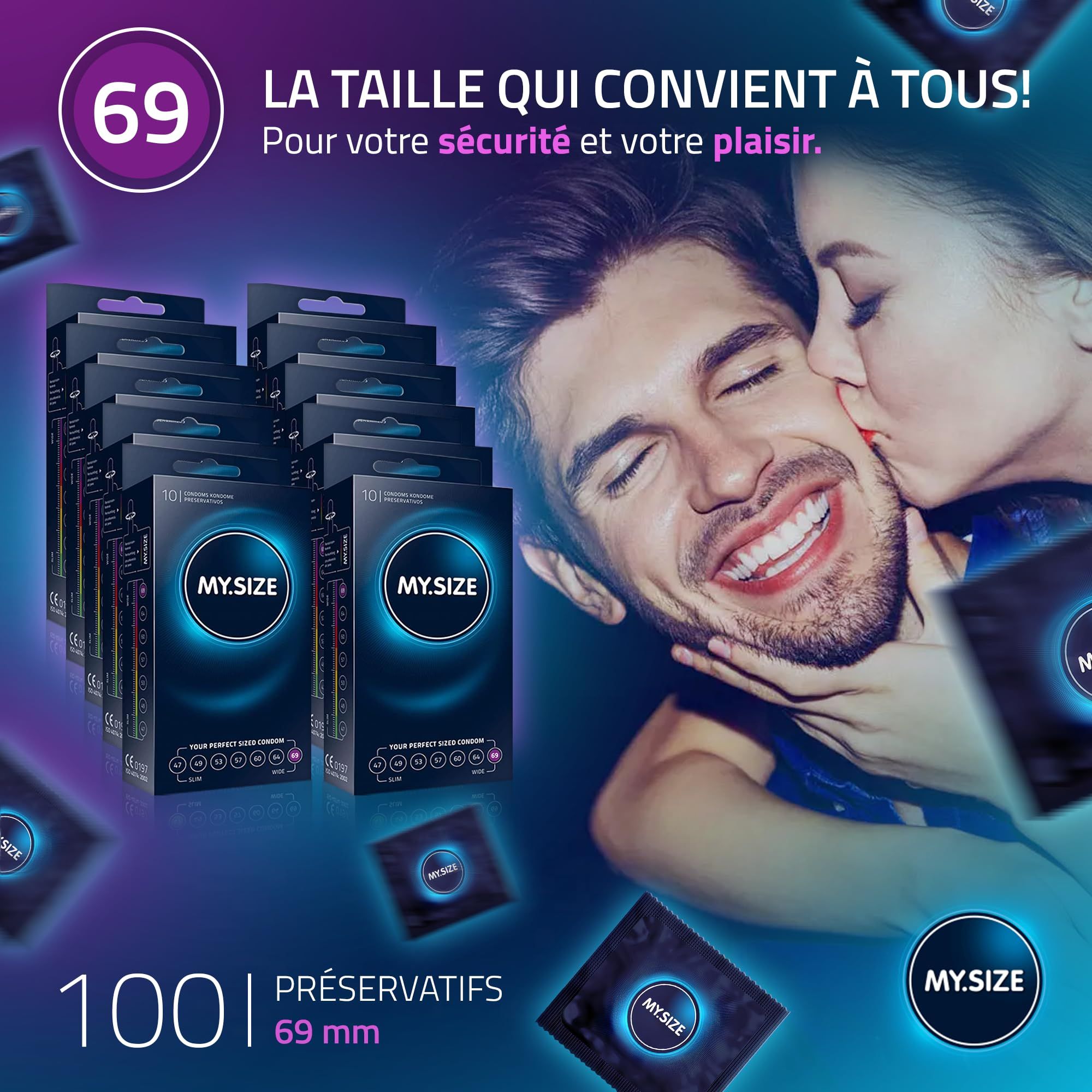 MY.SIZE Classic Préservatifs Taille 7 69mm