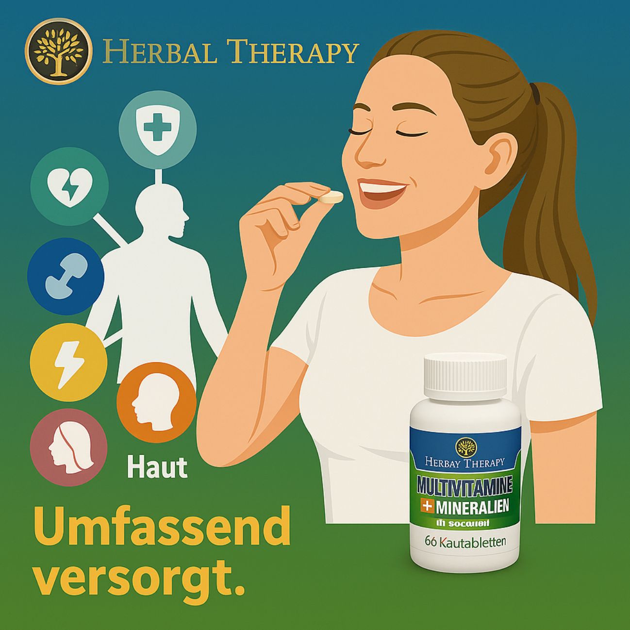 Herbal Therapy MULTIVITAMINEN + MINERALEN Volwassenen