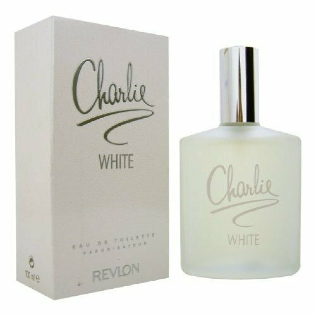 Fles en verpakking. Opschrift Charlie White. Revlon.