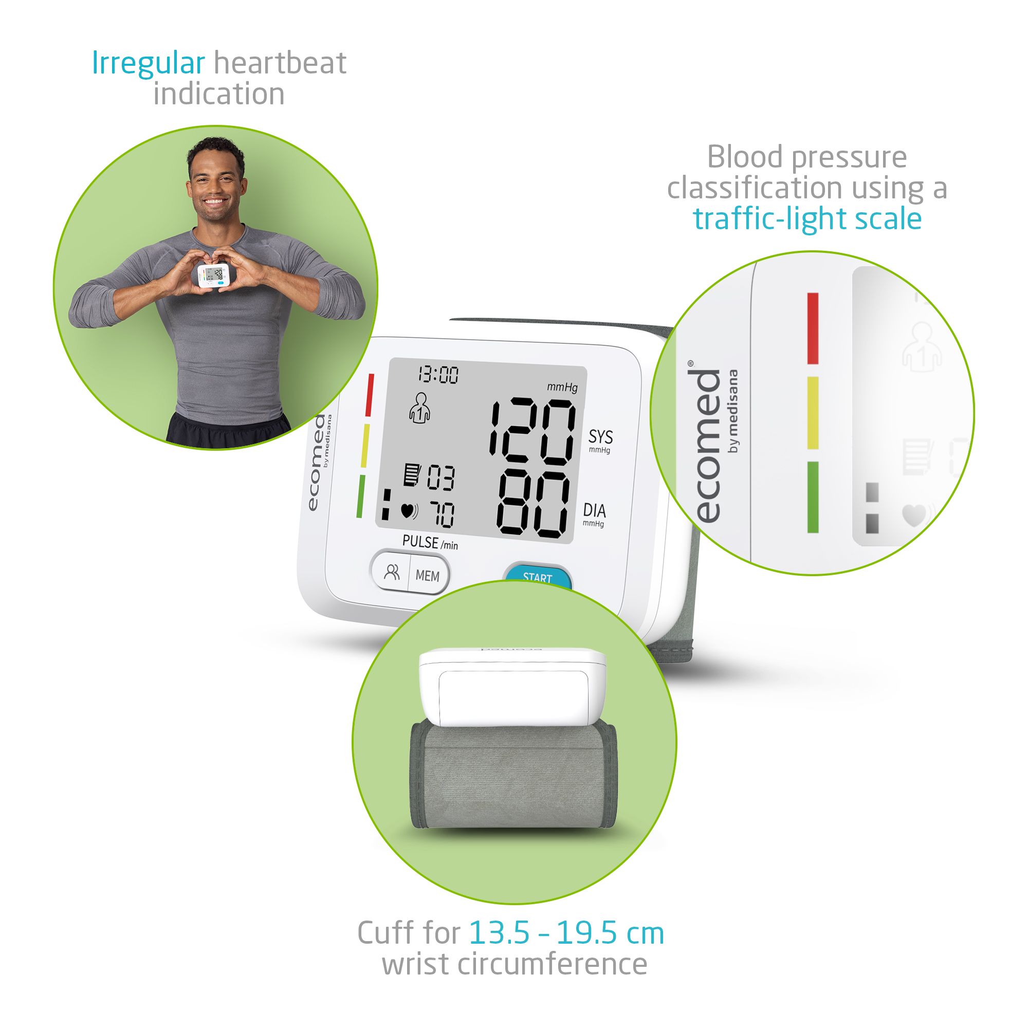 ecomed BW-83E polsbloeddrukmeter
