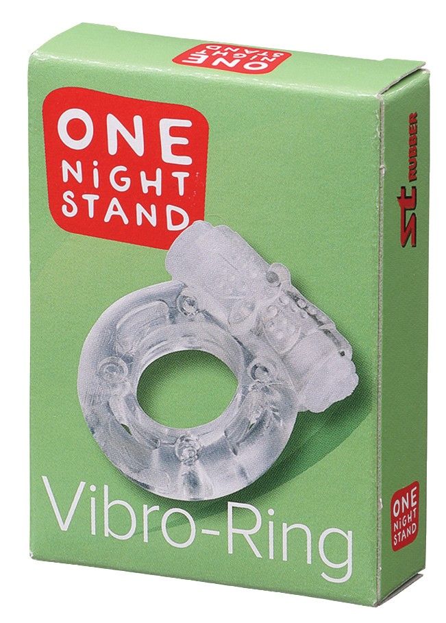 Transparante rubberen vibratiering met noppen op de verpakking.