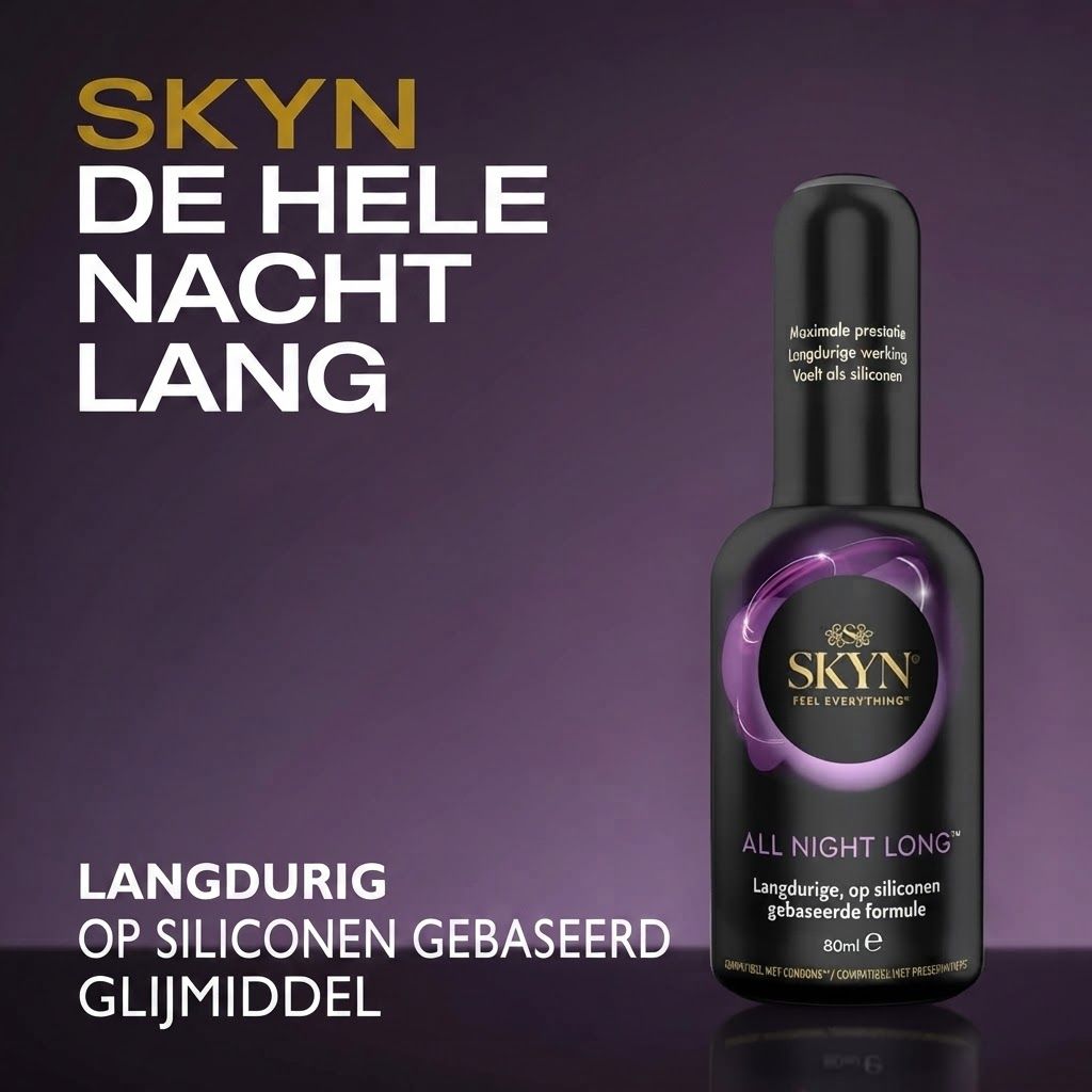SKYN All Night Long: Langdurig glijmiddel op siliconenbasis.
