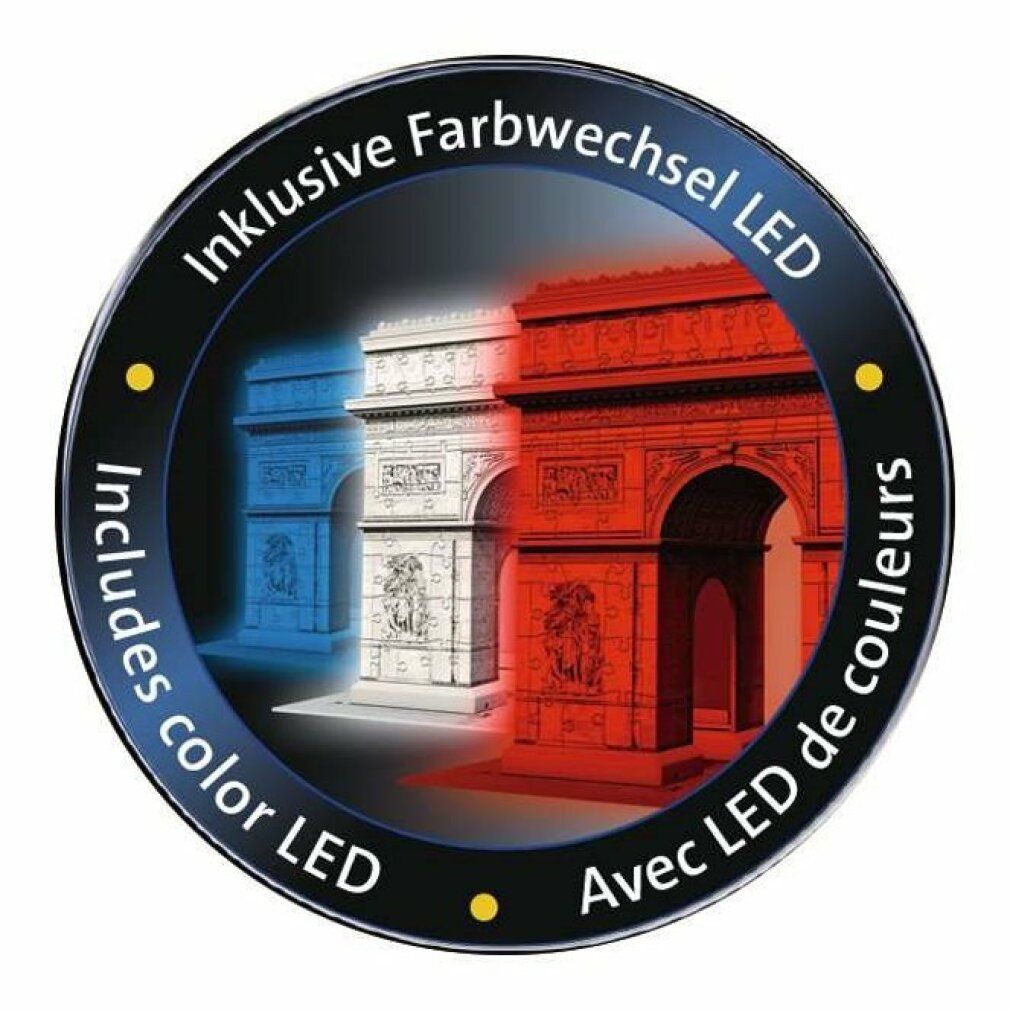 ravensburger Lichte 3D Puzzel Nacht Edition Arc de Triomphe 216 Delen