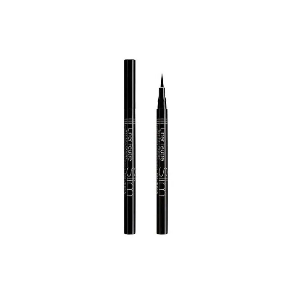 Deux eyeliners noirs. Inscription: Liner Feutre Slim.
