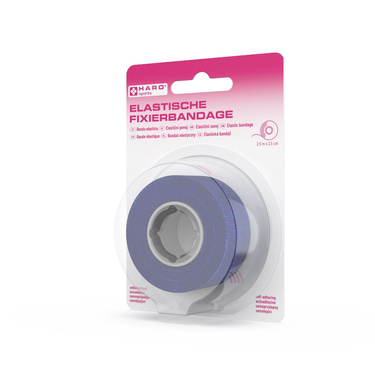 Haro Bande de fixation élastique – étroite - bleu