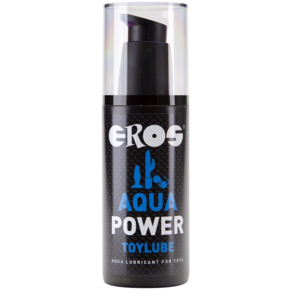 Eros Aqua Power Toylube : Lubrifiant à base d'eau pour jouets dans un flacon pompe.