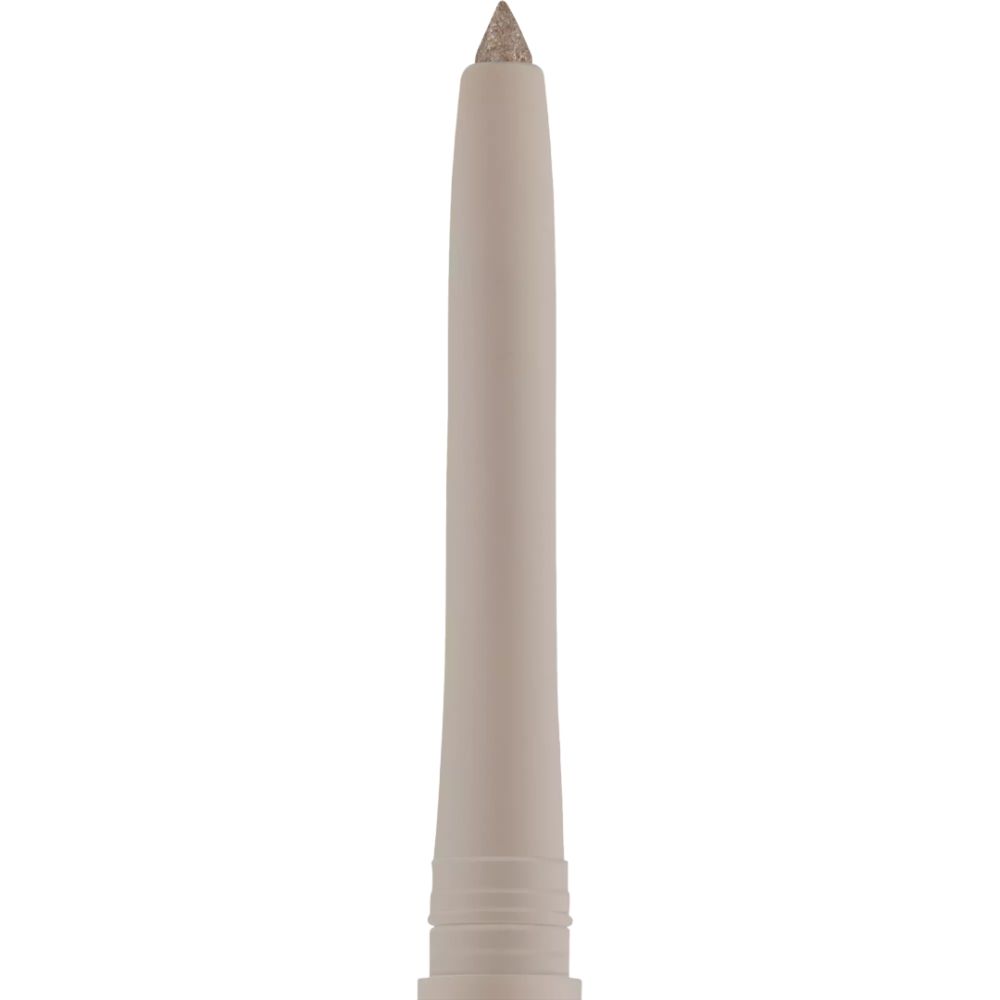 Crayon eyeliner beige avec pointe effilée. Le crayon est de forme cylindrique.