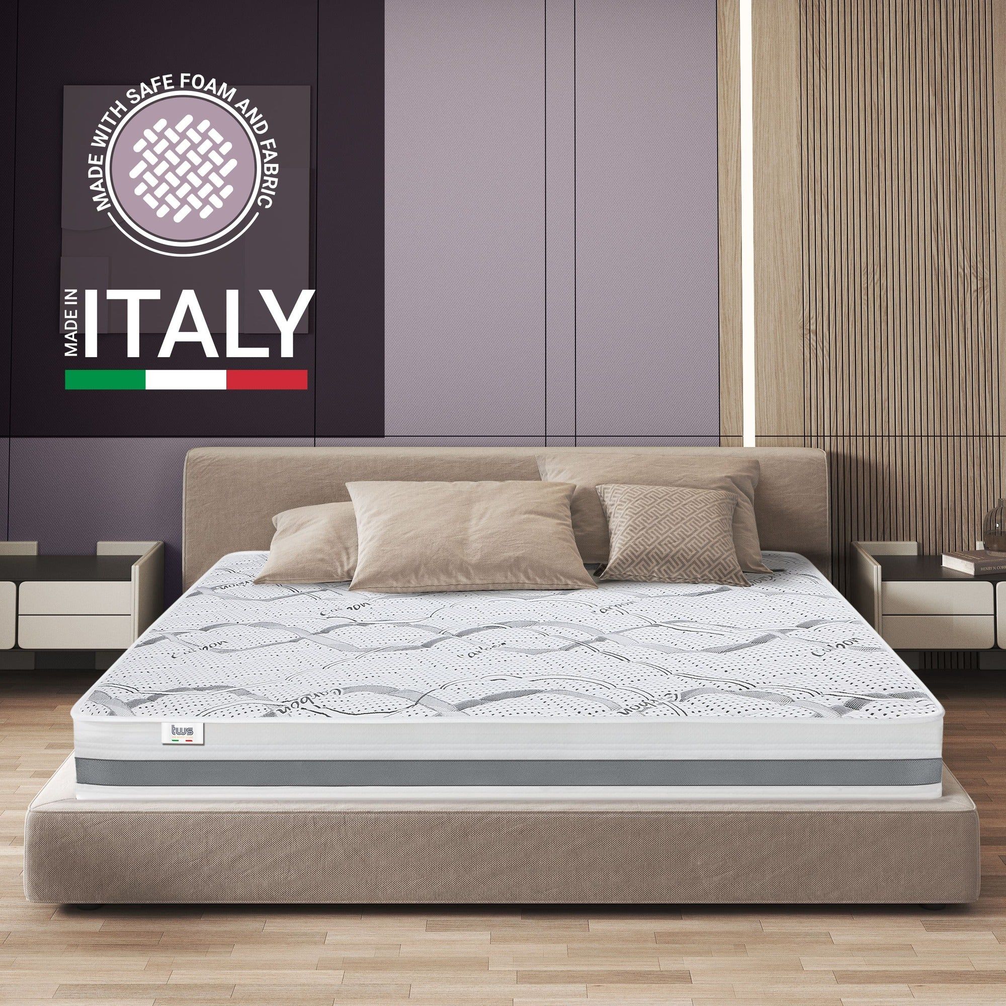 The White Stone Orthopedisch Matras 120x200 cm Medium Stevigheid | Hoogte 25 cm