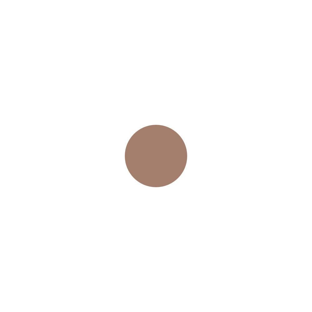 Test de couleur rond, marron. Fond blanc.