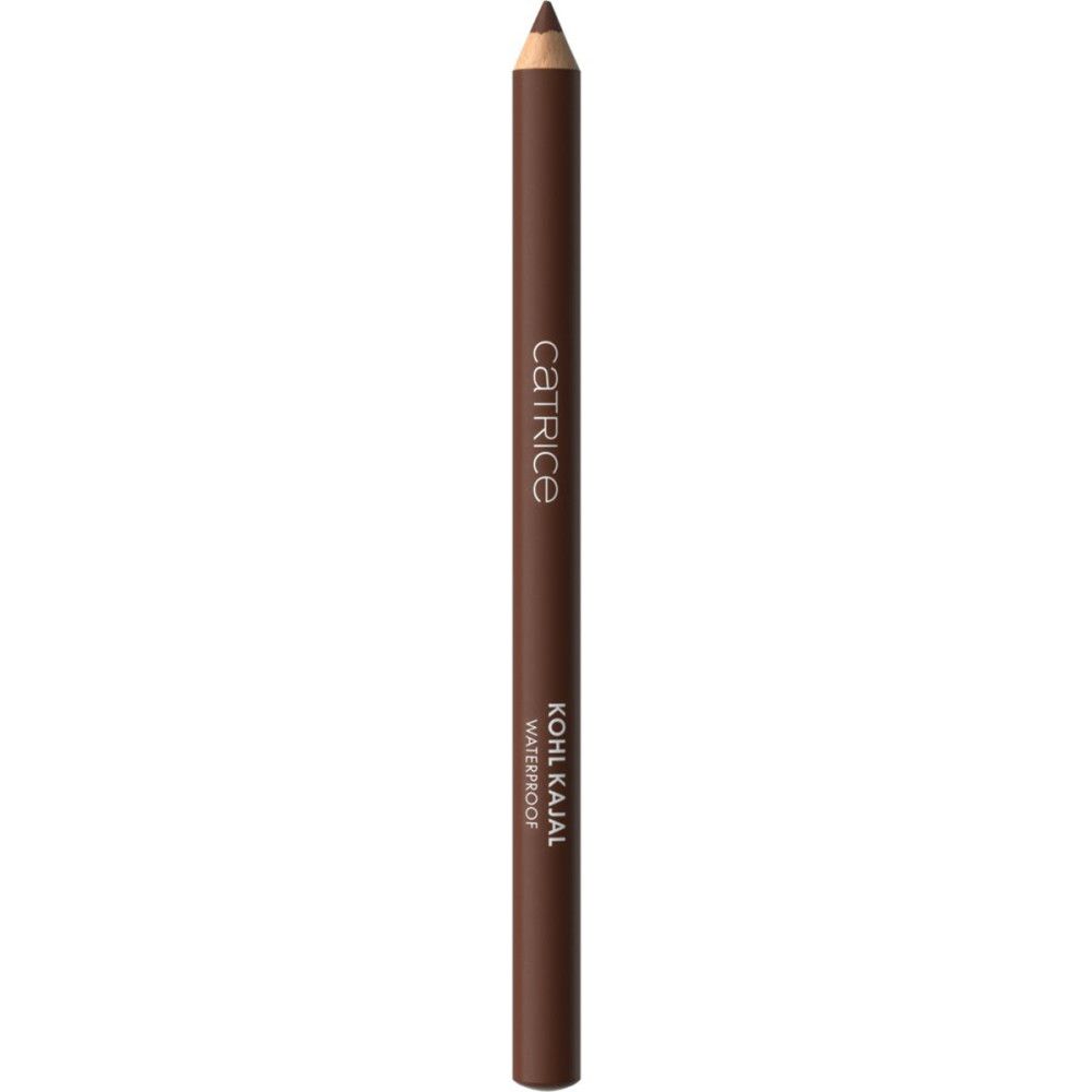 Crayon khôl marron avec capuchon. Inscription : Catrice, Kohl Kajal Waterproof.