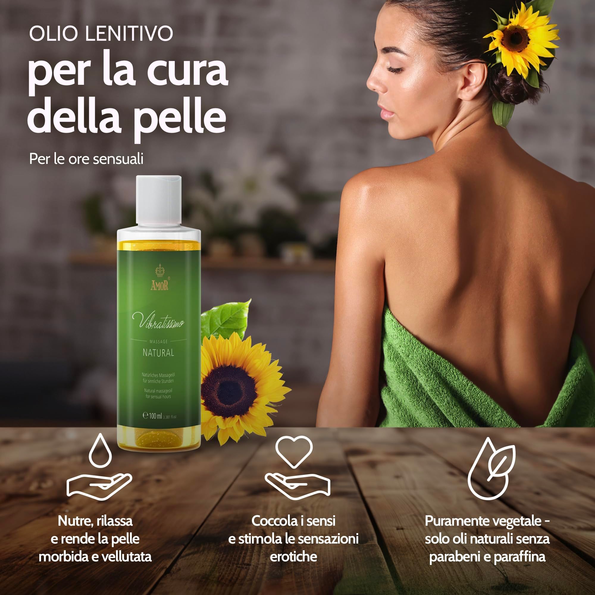Vibratissimo Huile de Massage Natural