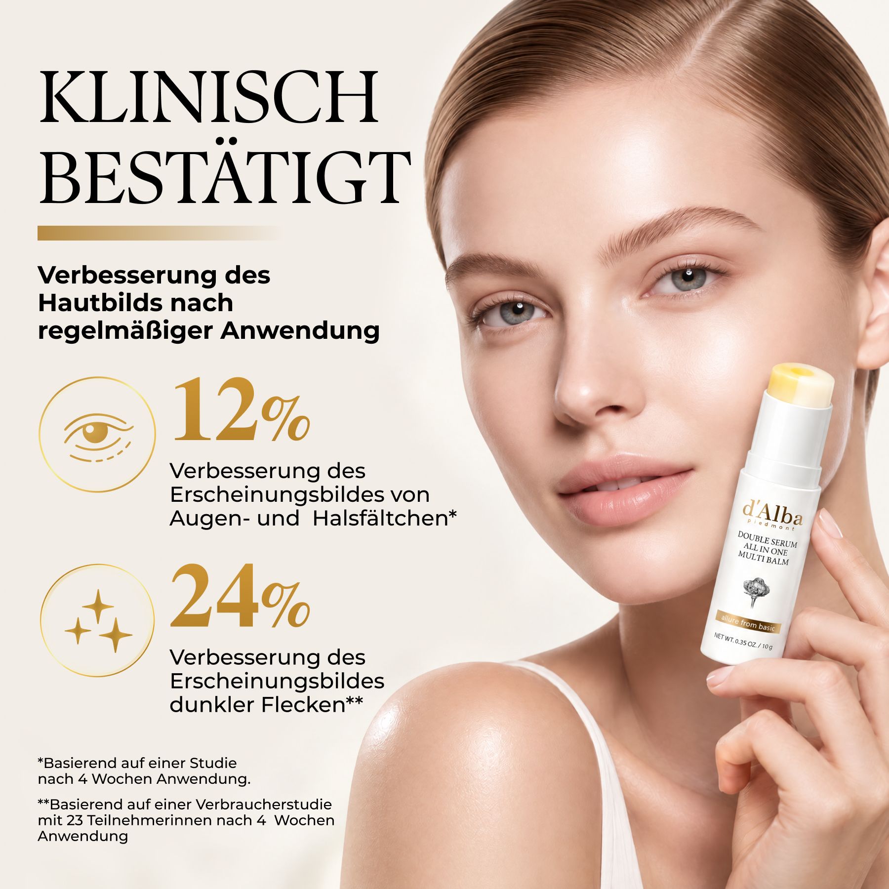 d'Alba Gezichtsbalsem Anti-rimpelserum Vitamine C Collageen Witte Truffel
