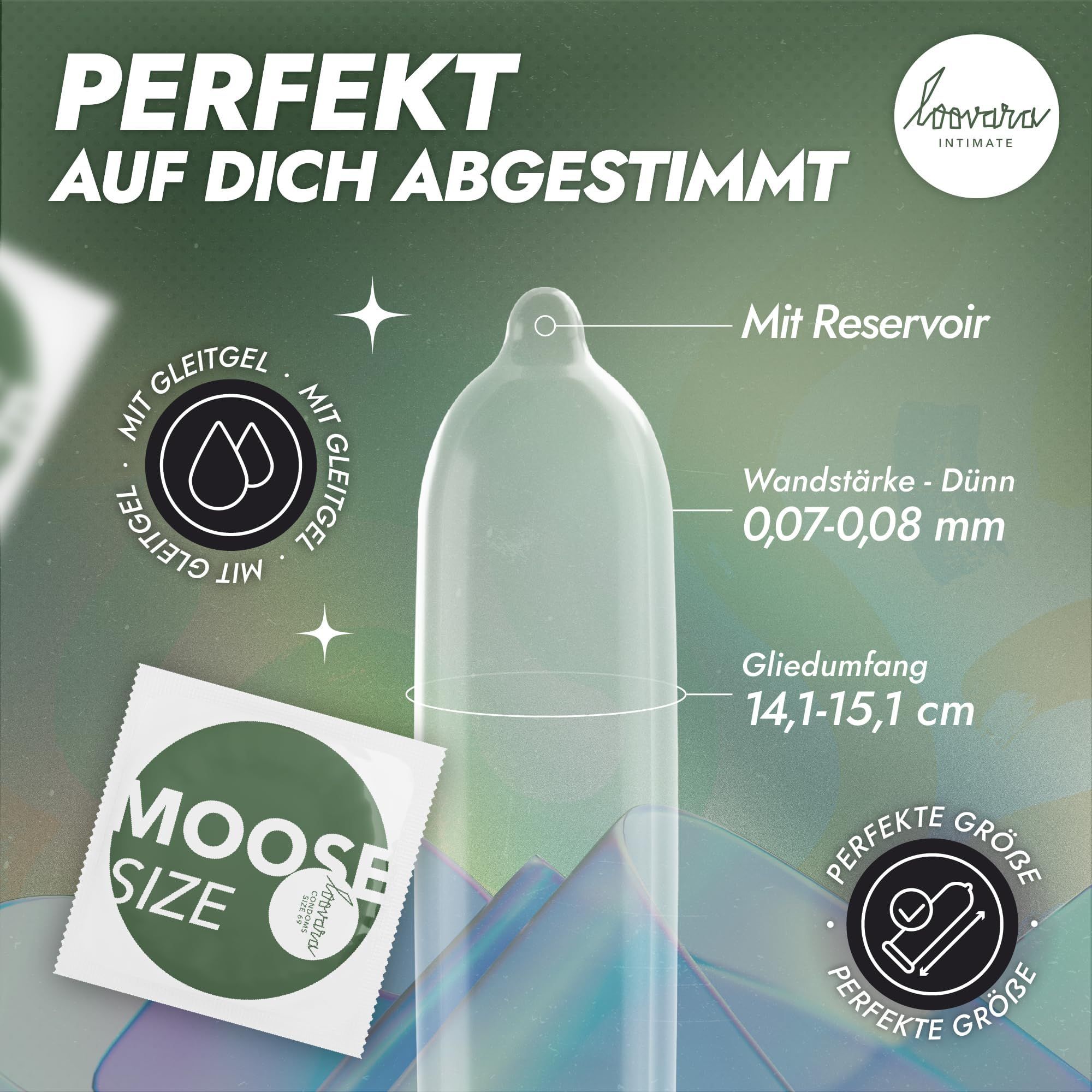 Un préservatif individuel avec réservoir, taille 69mm. Épaisseur fine 0,07-0,08 mm.