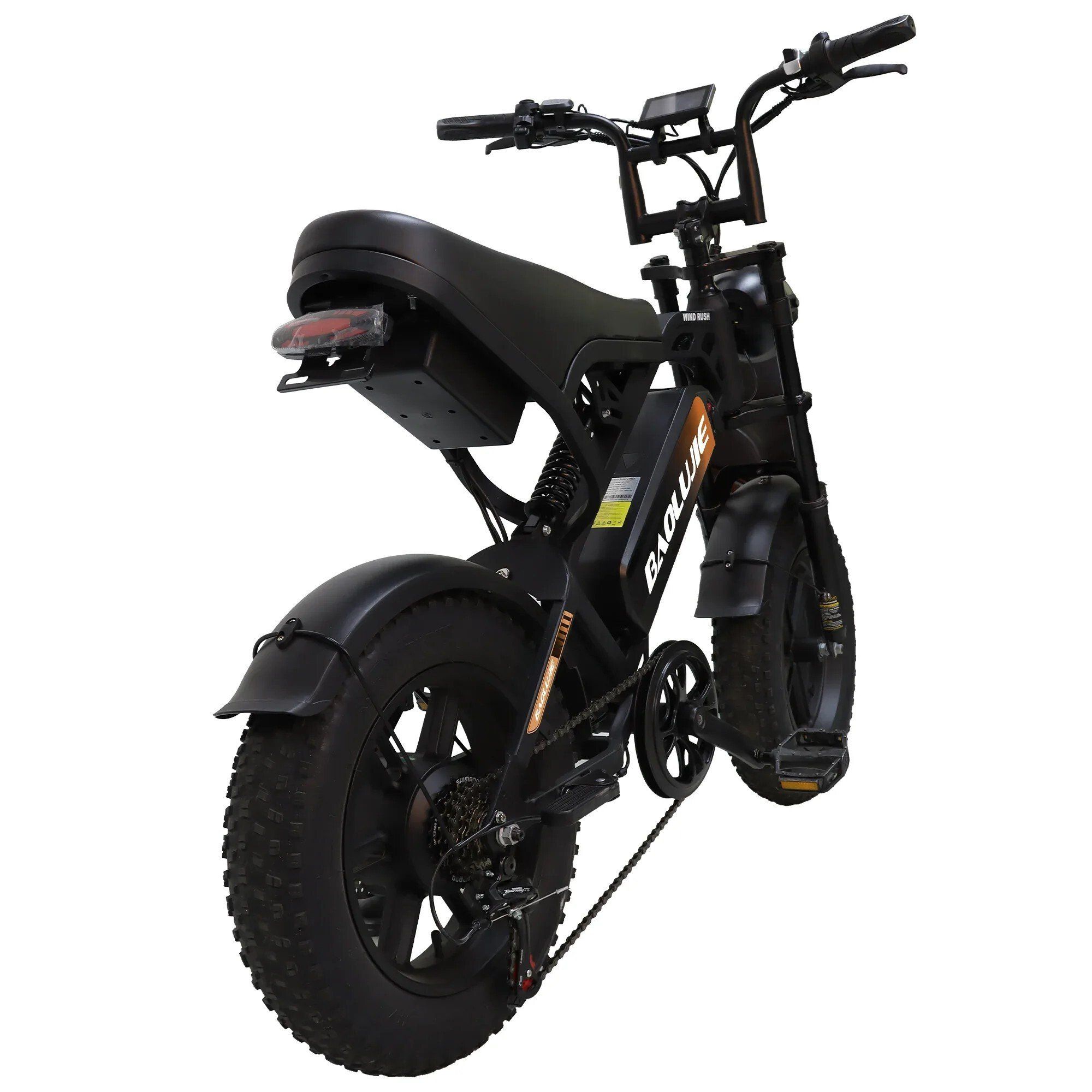 BAOLUJIE F2 Elektrische fiets met volledige vering, 48V 13Ah, 16"x4.0"