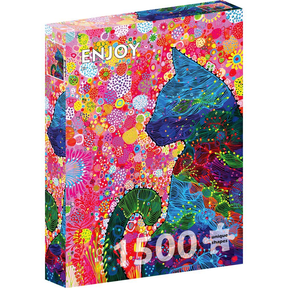enjoy Dwalende kat puzzel 1500 delen