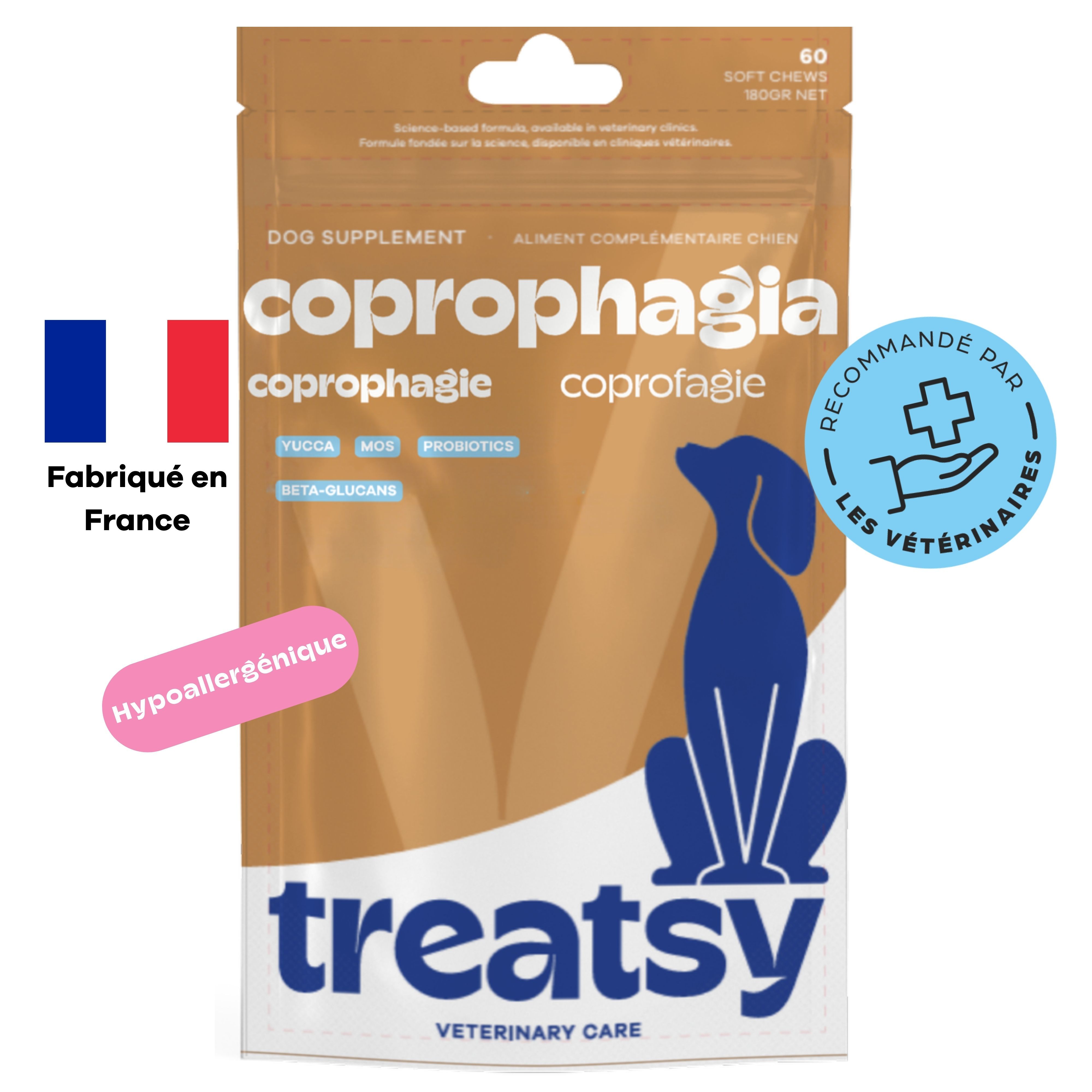 Treatsy - Complément Alimentaire Anti Coprophagie pour chien