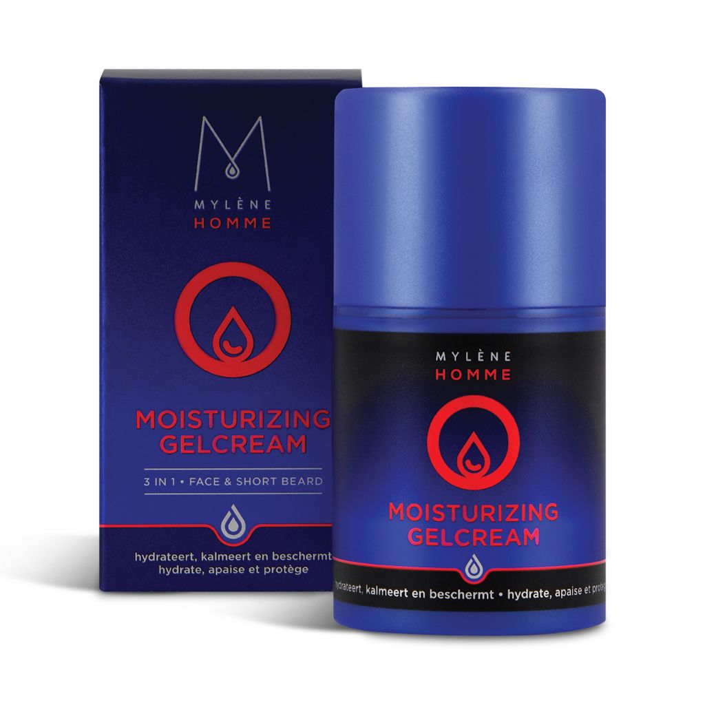 Mylène Homme Moisturizing Gel Cream | Hydraterende gelcrème voor gelaat en baard