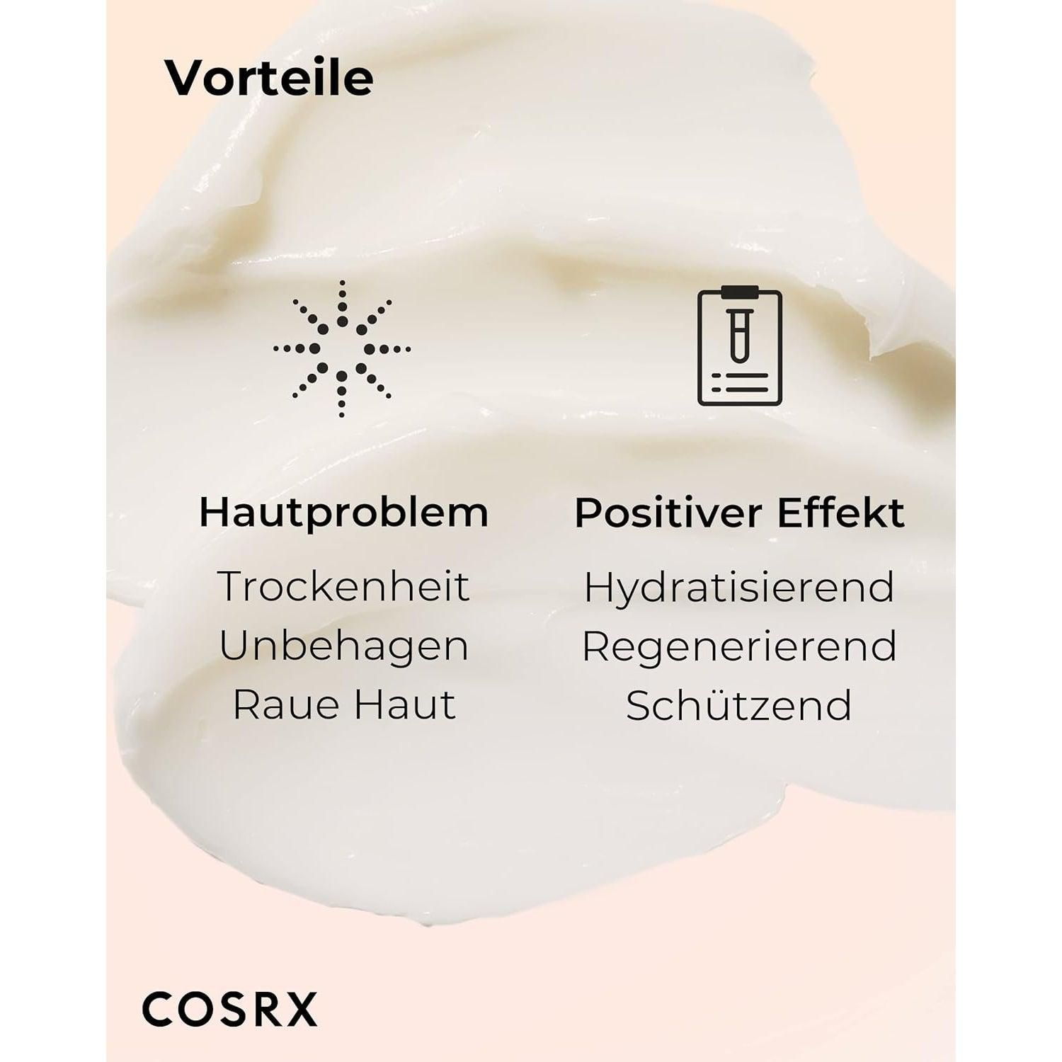 Tekst met toepassing: aanbrengen na reiniging. Dep voor betere absorptie. Merk COSRX.