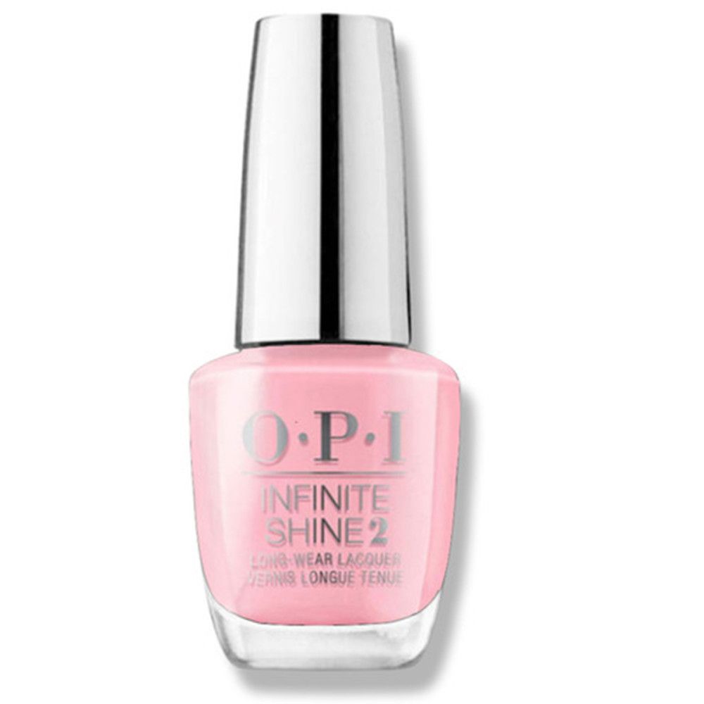 OPI Infinite Shine 2 roze nagellakflesje met zilveren dop. Productnaam en logo duidelijk zichtbaar.