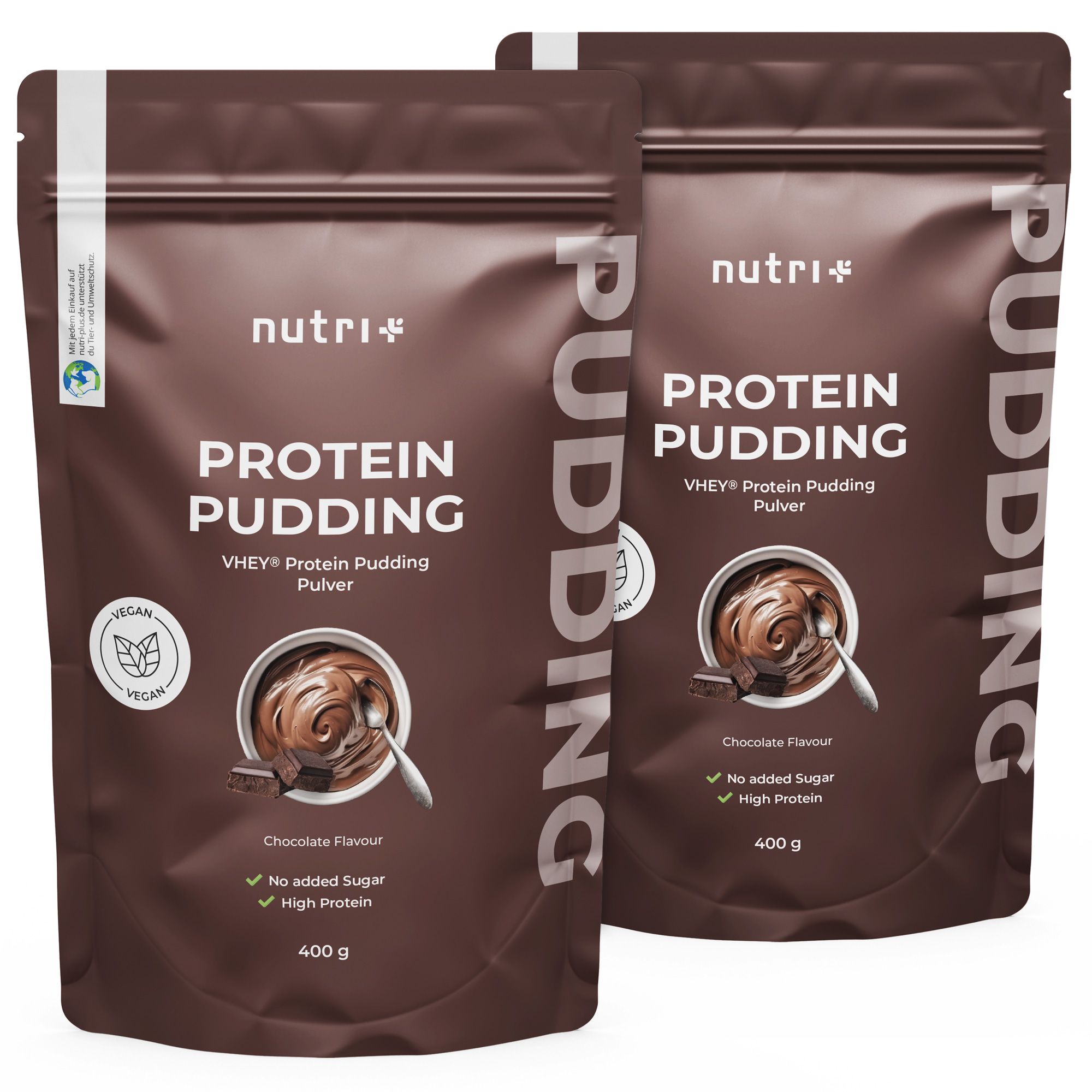 nutri+ Pudding protéiné en poudre végétalien