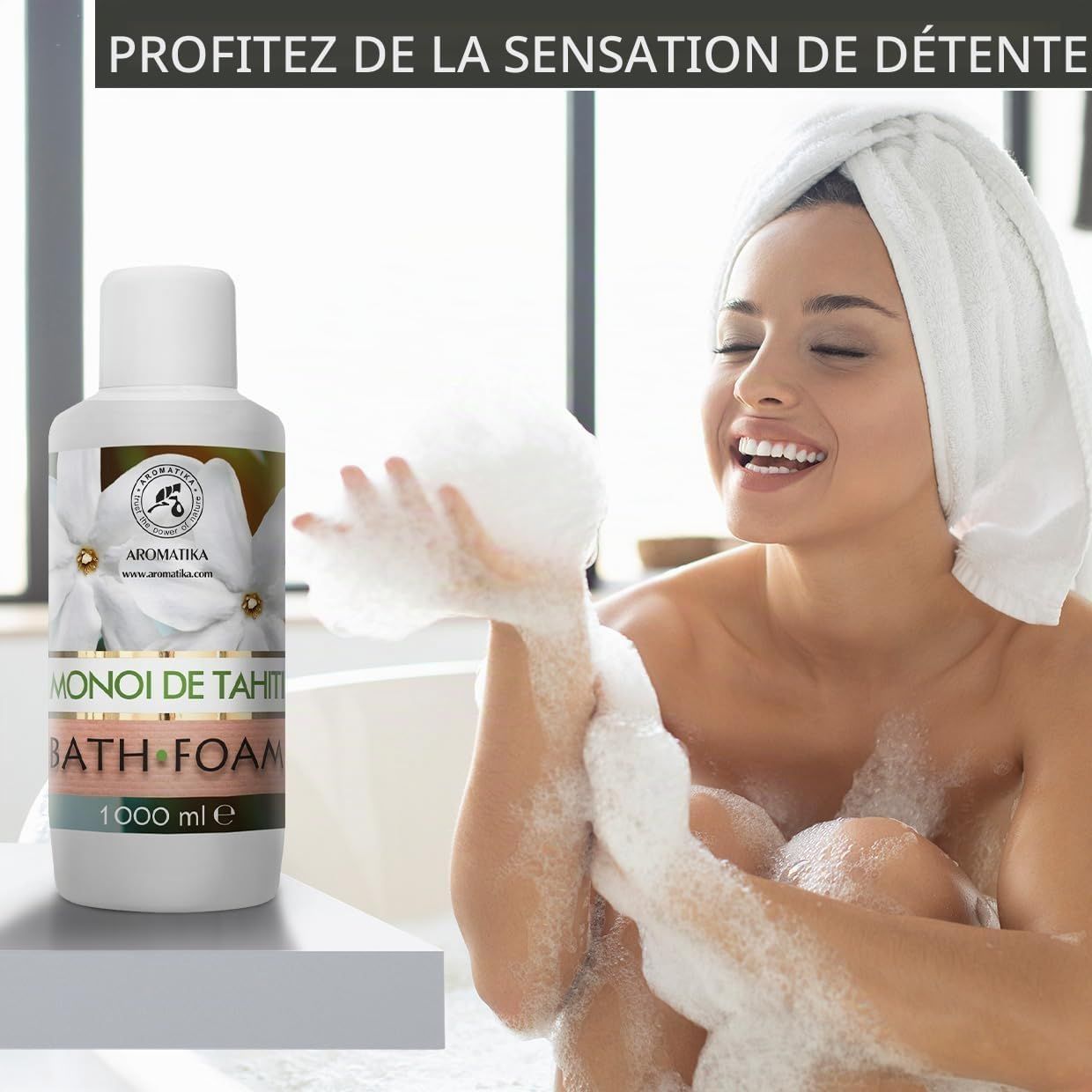 AROMATIKA Mousse de Bain Monoï de Tahiti