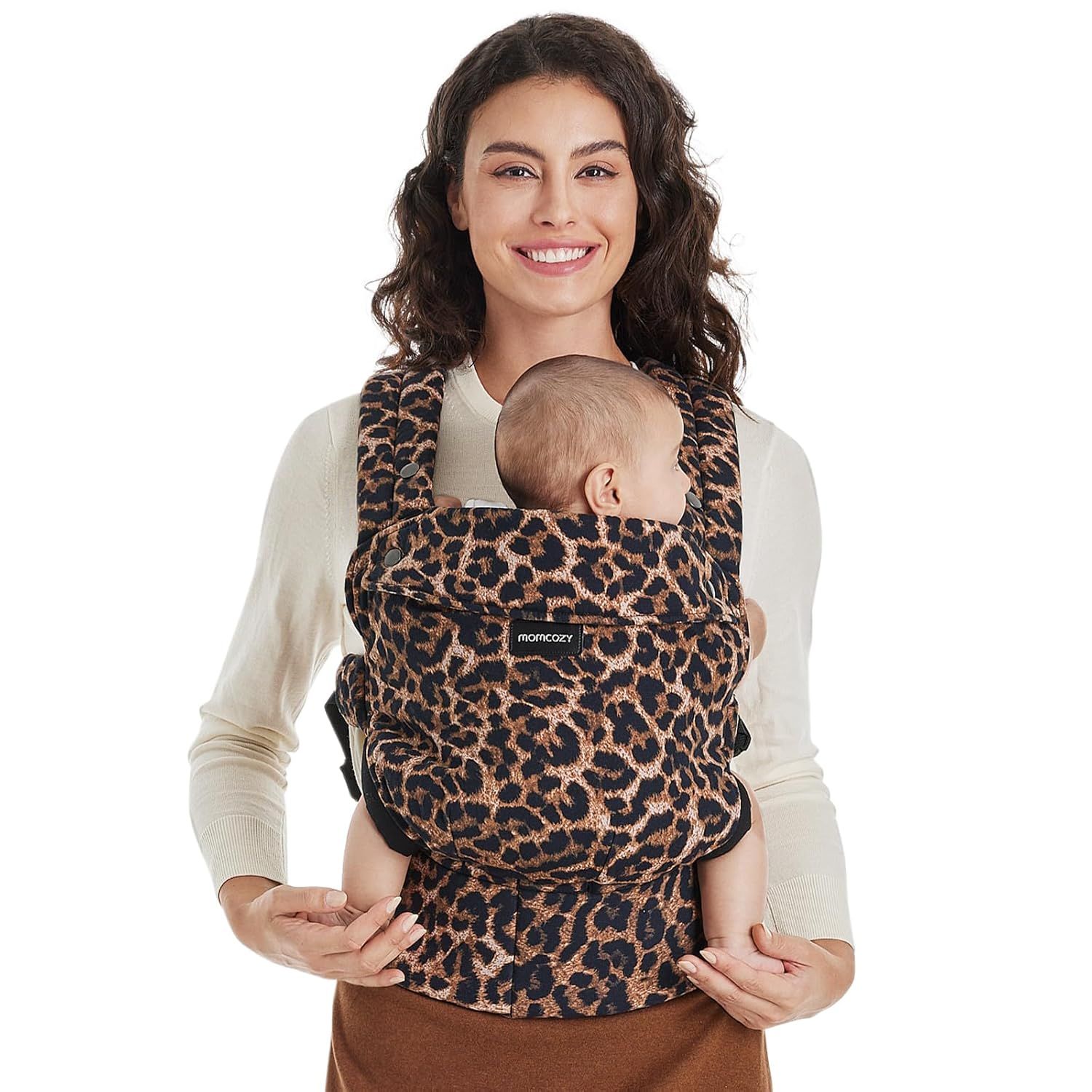 Momcozy Baby Draagzak – Licht & Ademend Luipaard