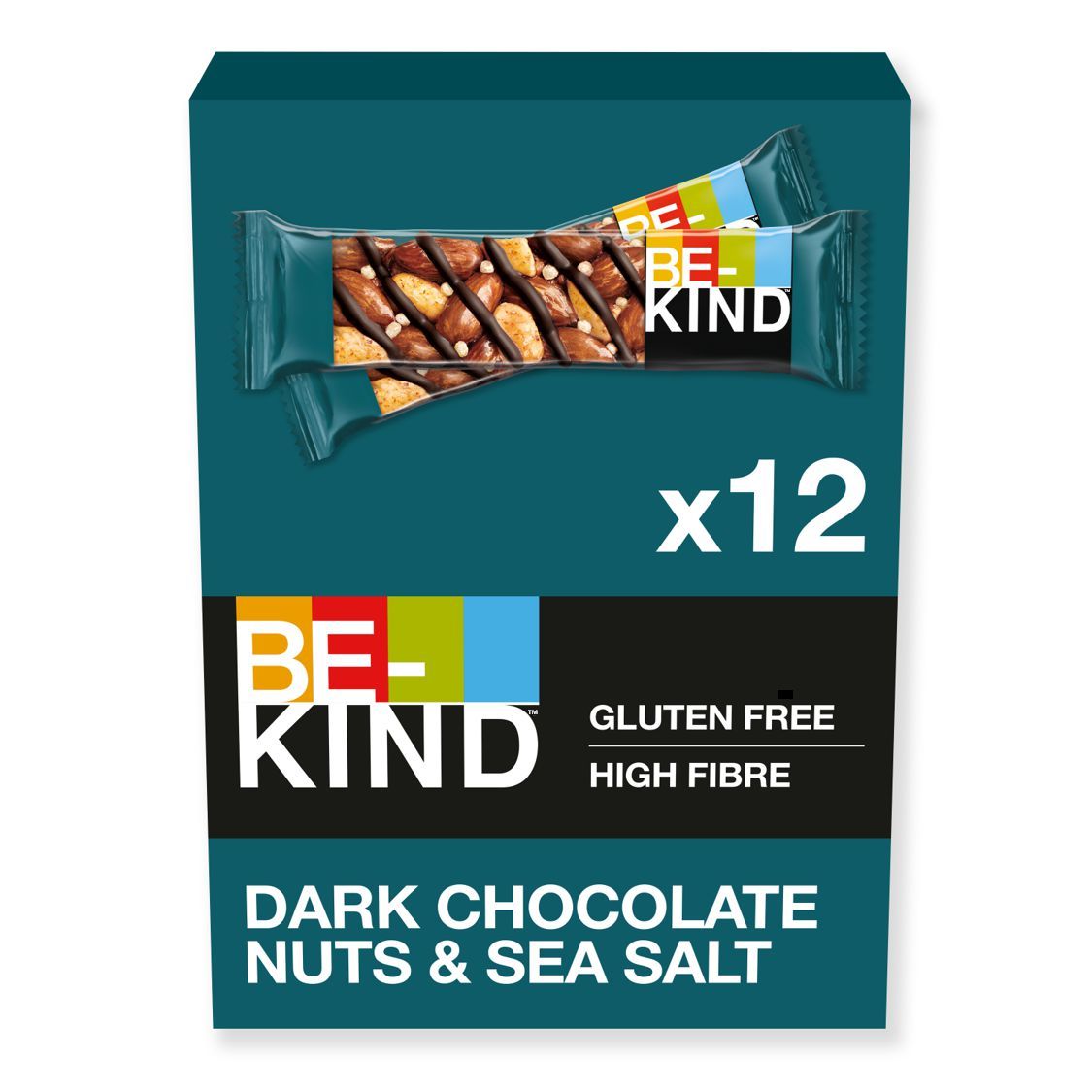 BE-KIND Reep Pure Chocolade, Noten & Zeezout - Natuurlijke Snack met echte noten