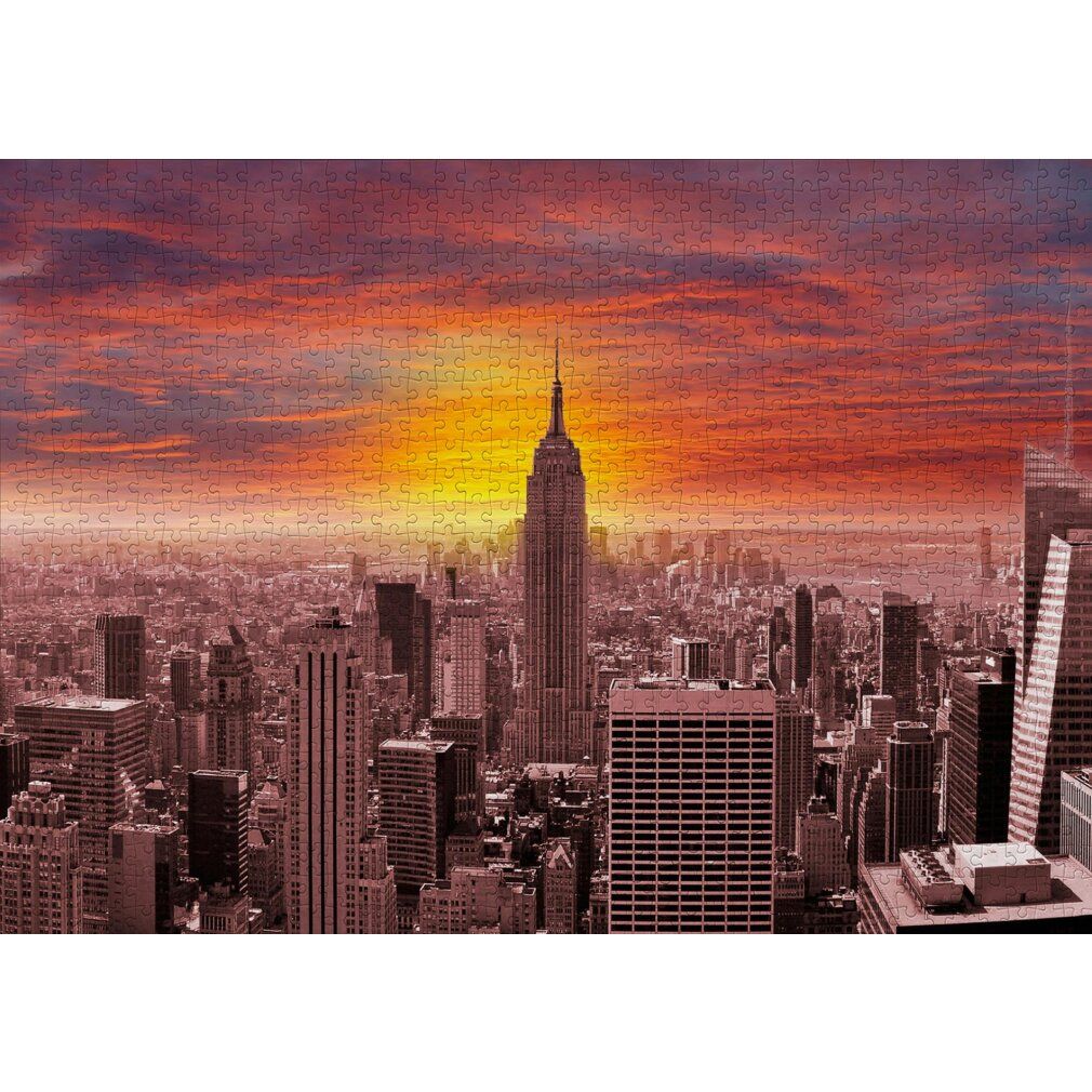 Puzzle enjoy coucher de soleil sur l'horizon New York 1000 parties