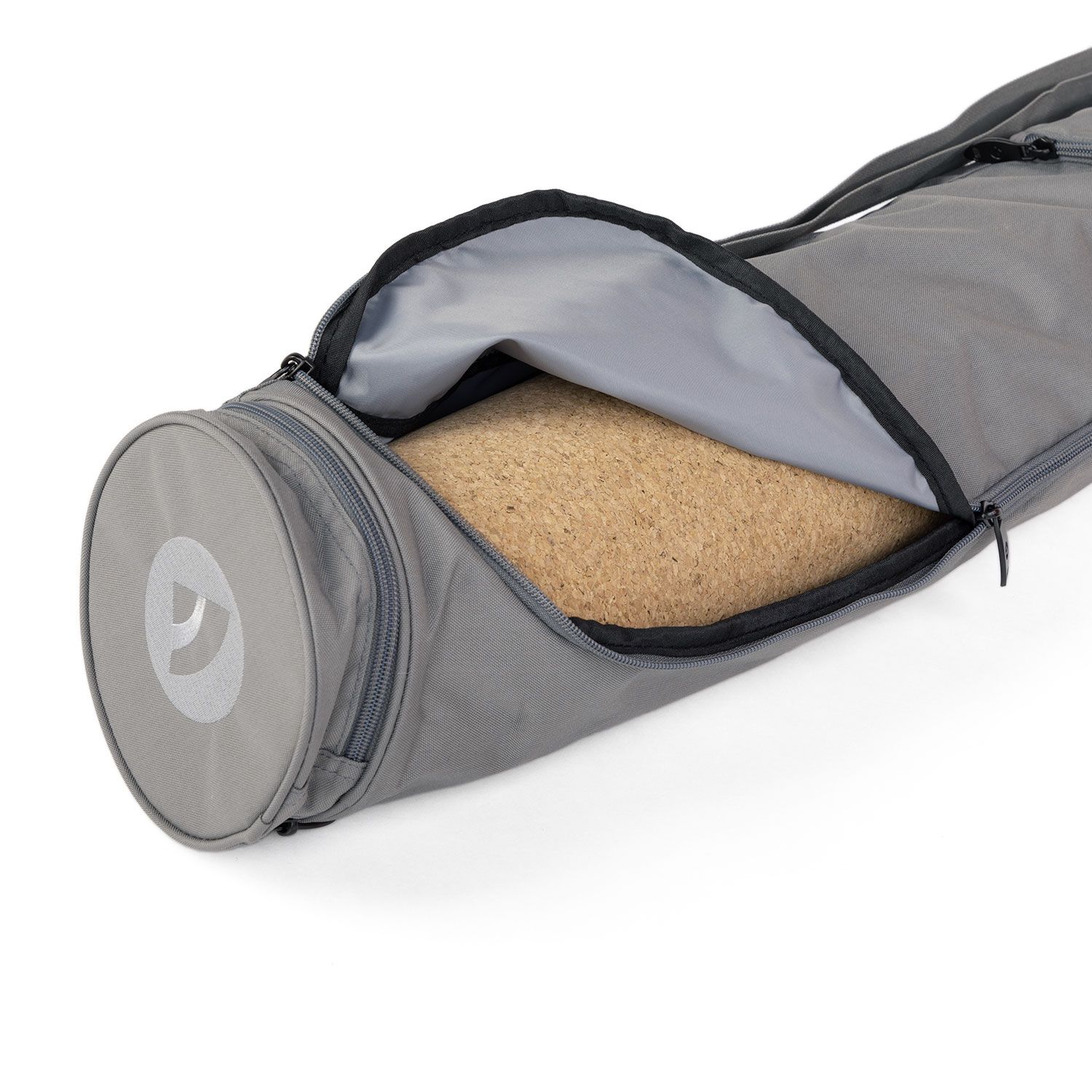 bodhi Sac pour tapis de yoga Asana Bag XL 70 gris, polyester/polyamide brodé