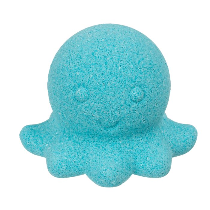 Turquoise octopus badbruisbal. Bal met tentakels en gezicht.