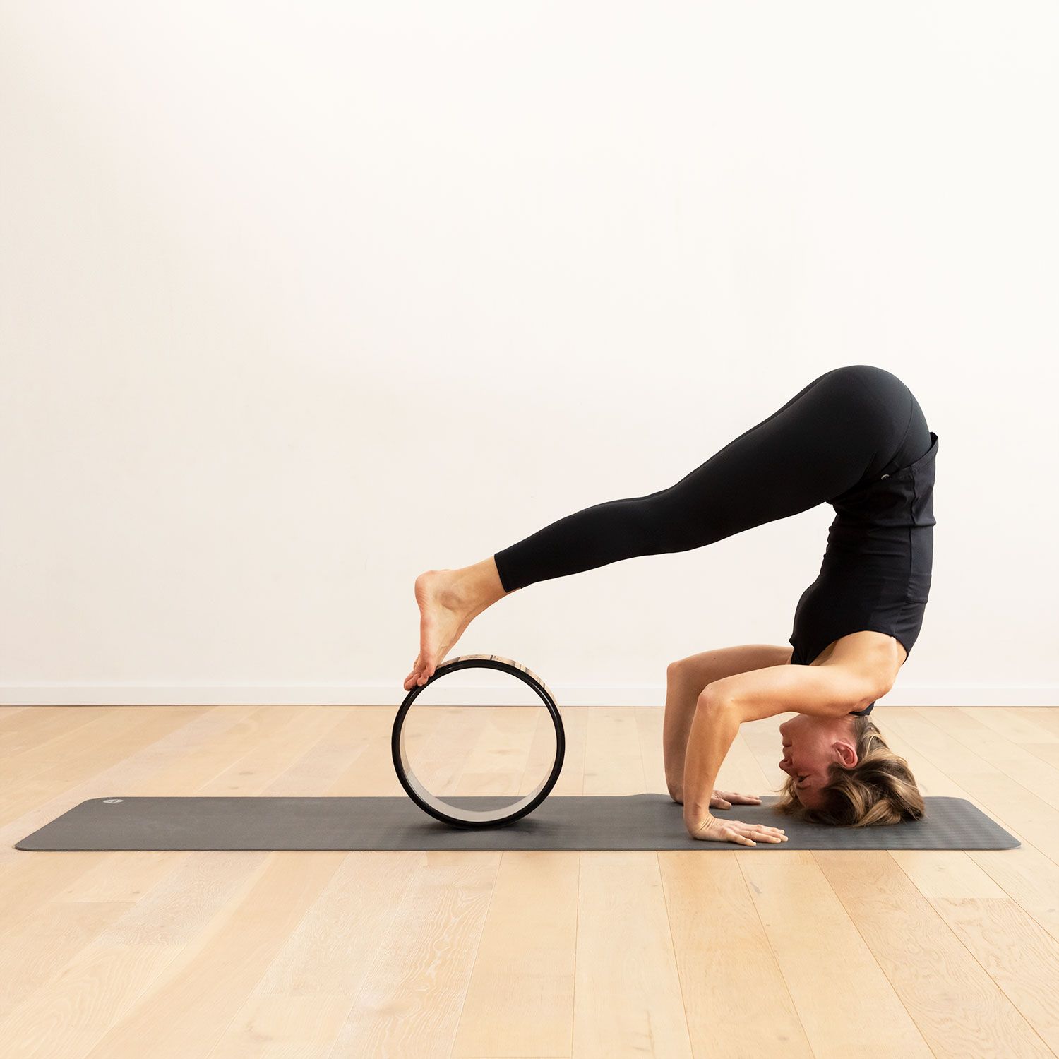 bodhi Roue de Yoga SAMSARA liège, liège avec impression ethno, noir