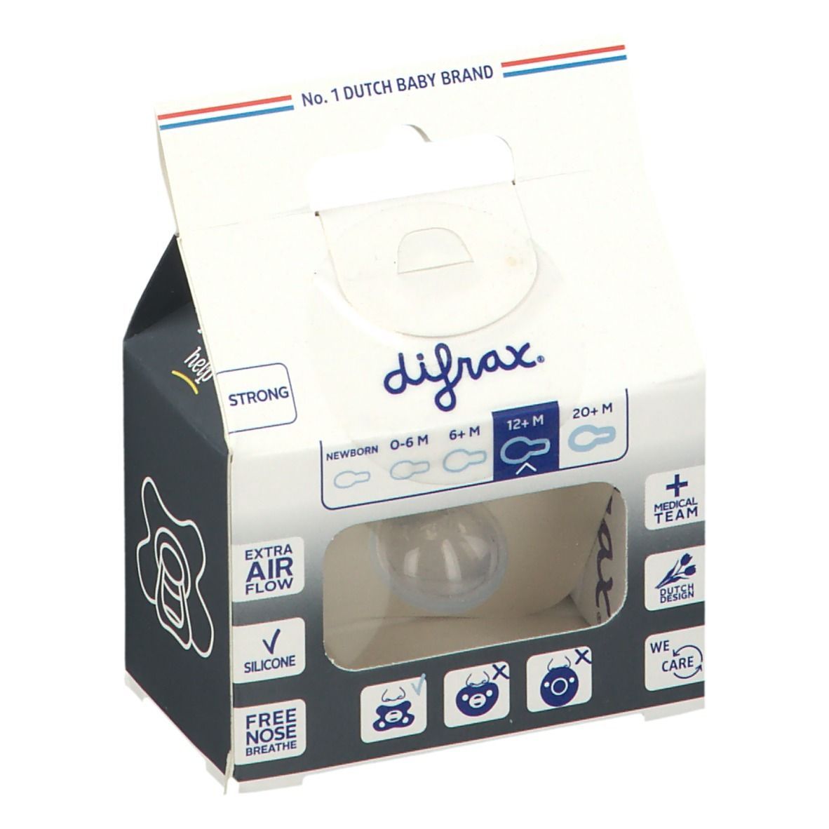 Difrax Fopspeen Natural Vanilla 12 Maanden+